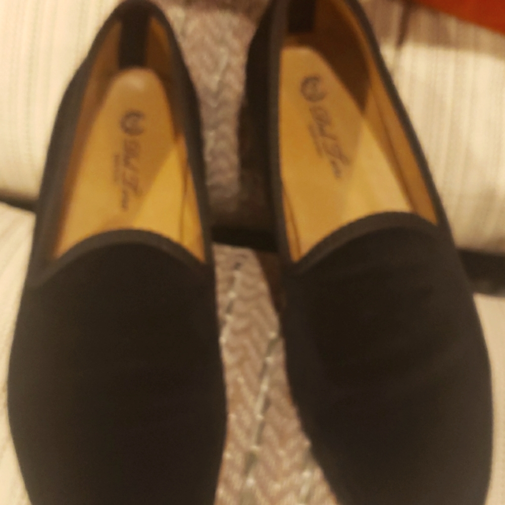 Del toro men black velvet slipper 9.5 used